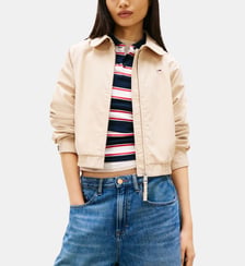 Veste droite zippée signature Tommy Hilfiger