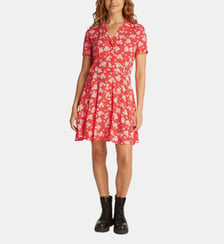 Robe courte fluide à motif Tommy Hilfiger