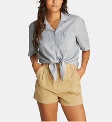 Chemise droite à rayures  Tommy Hilfiger