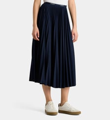 Jupe midi plissée taille signature  Lacoste