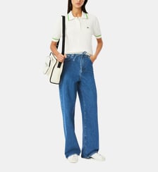 Jean ample denim ceinture à nouer Lacoste