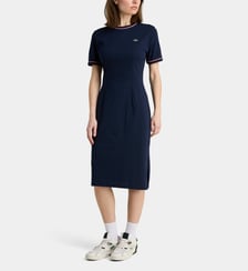 Robe t-shirt droite genoux signature Lacoste