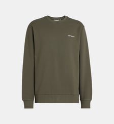 Sweat droit signature brodée coton Carhartt WIP