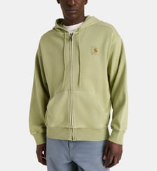 Sweat droit zippé signature Nelson à capuche en coton Carhartt WIP