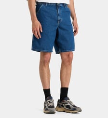 Short droit en denim de coton Carhartt WIP