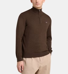 Pull camionneur ajusté en maille de coton Gant