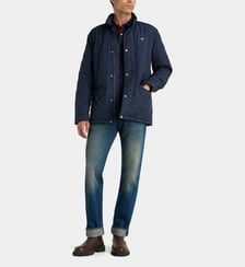 Parka coupe-vent droite matelassée mi longue Gant