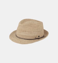 Chapeau raphia crochet Fléchet