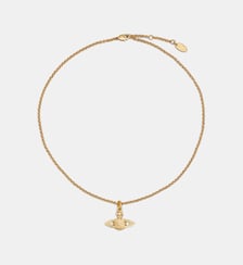 Collier Mini Bas Relief pendant logo laiton  Vivienne Westwood