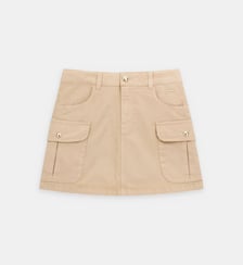 Jupe droite en coton Guess