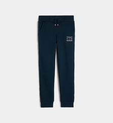 Jogging signature en coton molletonné mélangé Tommy Hilfiger
