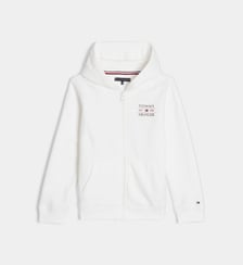 Sweat droit zippé signature Tommy Hilfiger