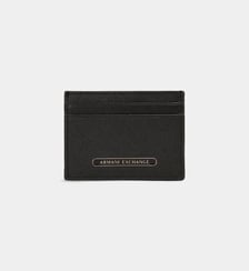 Porte-cartes Barcelona en cuir strié Armani Exchange