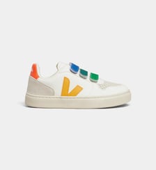 Baskets basses Small V-10 cuir Chromefree mixte Veja