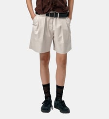 Short ample en coton mélangé Low Classic