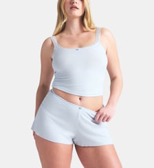 Pyjama short maille côtelée  Skims