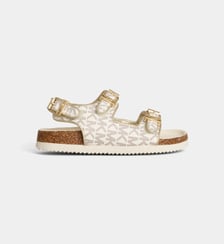 Sandales Lorek2 à talon plat enduit grainé Michael Kors