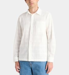 Chemise droite brodée Charlie en coton Les Deux