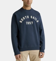Sweat droit signature coton  North Sails