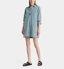 Robe courte Flynth coton denim délavé  By Bar Amsterdam