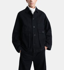 Veste boxy ample en coton denim mixte Lemaire