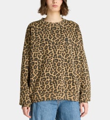 Sweat Miles léopard en coton Anine Bing