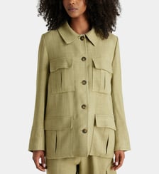 Veste droite Wanda saharienne  Margaux Lonnberg