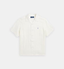 Chemisette droite signature en lin Polo Ralph Lauren