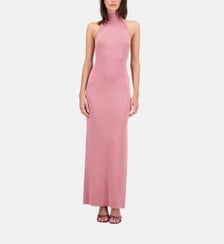 Robe tricot longue ajustée Moruga Tortuga col tortue La Galpa