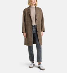 Manteau ample mi-long Claudel Bi CHK réversible Galeries Lafayette