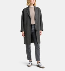 Manteau ample mi-long Claudel Bi CHK réversible Galeries Lafayette