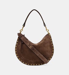 Sac à main Oskan Soft Zip en cuir de veau velours Isabel Marant
