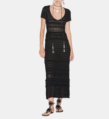 Robe ajustée Aurore longue en coton Isabel Marant