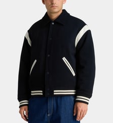 Blouson Rarsity ample en laine Galeries Lafayette