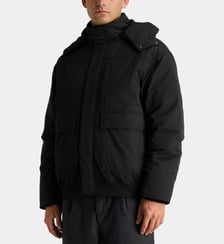 Blouson Ranorak droit en coton mélangé Galeries Lafayette