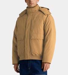 Blouson Ranorak droit en coton mélangé Galeries Lafayette