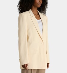 Veste tailleur cintrée 1 bouton lin mélangé  Stella McCartney