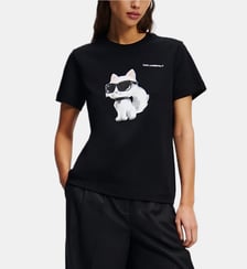 T-shirt droit Ikon motif Karl Lagerfeld