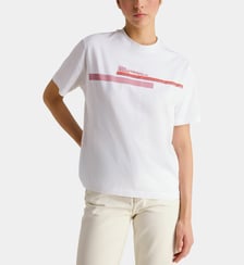 T-shirt droit signature coton bio Karl Lagerfeld Jeans