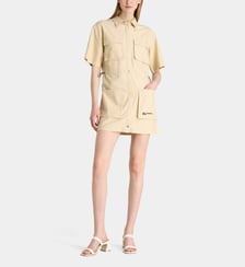 Robe chemise droite courte Utility coton  Karl Lagerfeld Jeans