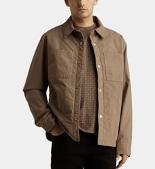 Surchemise droite boutons pression en coton Michael Kors