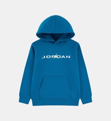 Hoodie droit coton mélangé signature et logo Jordan