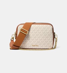 Sac à main camera toile monogrammée Michael Kors