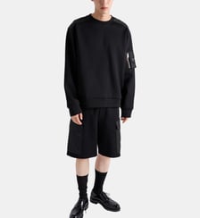 Sweat ample en coton mélangé Prada