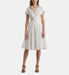 Robe chemise midi Cian en coton mélangé Lauren Ralph Lauren