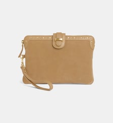 Pochette Franky Clous en cuir Galeries Lafayette