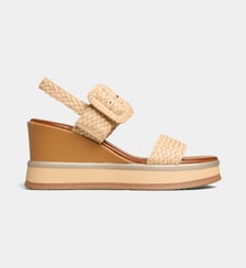 Sandales compensées B37006  en cuir tressé Inuovo