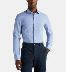Chemise cintrée rayée Myady en coton Galeries Lafayette