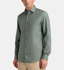 Chemise droite Hsrtwille en coton Galeries Lafayette