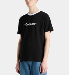 T-shirt slim à logo en coton Off White